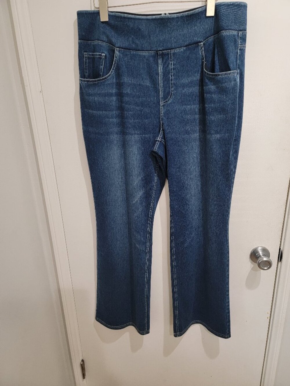Halara Flex™ High Waisted Pockets flare Wide Leg Washed Casual Jeans